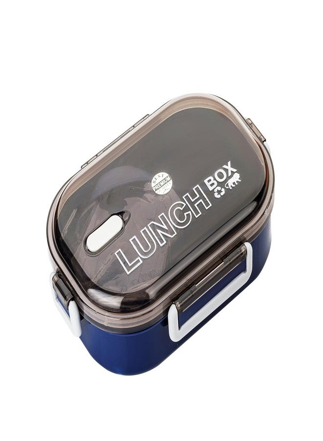 MARKWELL Bpa Free Plastic Lunch Box, Food Grade Tiffin Boxes, Leak Proof Air Tight Dabba,Unbreakable Lid, Snacks Tiffin Box for Kids, Light Weight, Easy Clean(1500ml, Pack of 1, Blue) - Image 1